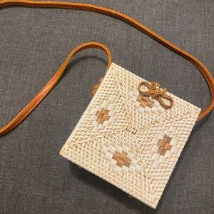 Urban Outfitters Harper Straw Crossbody Handbag